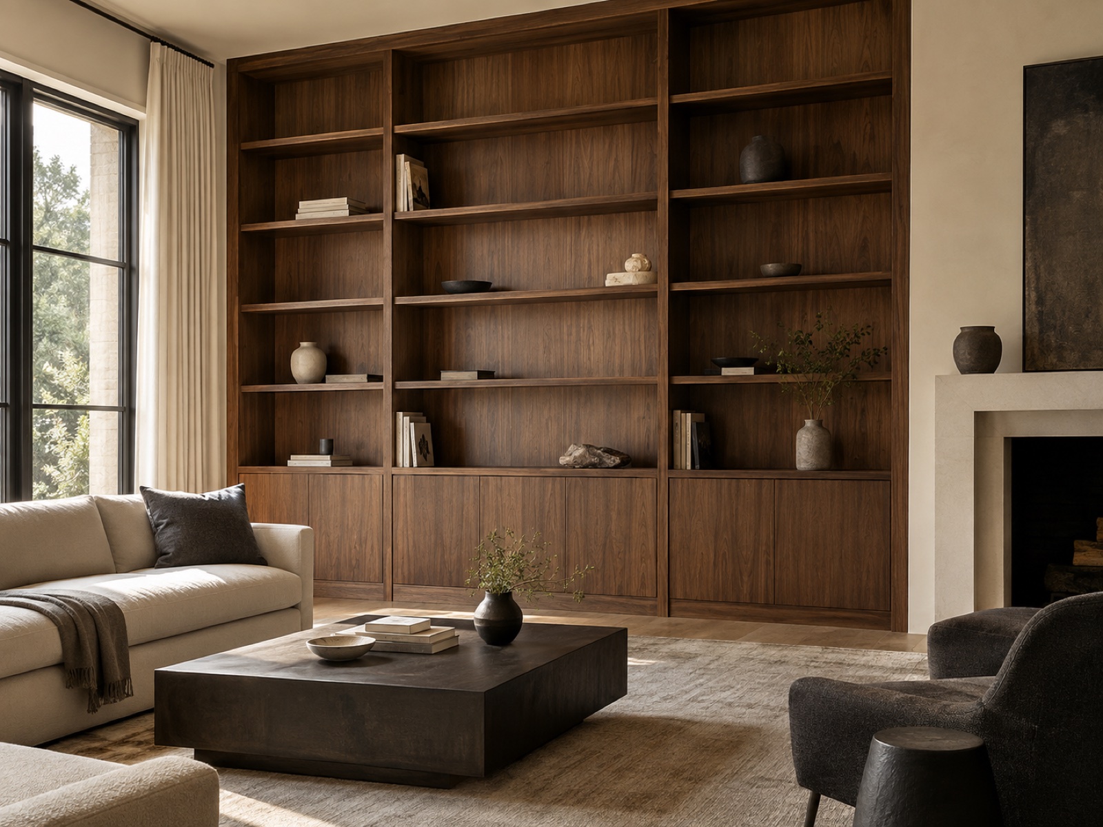 Rich walnut cabinetry inspiration